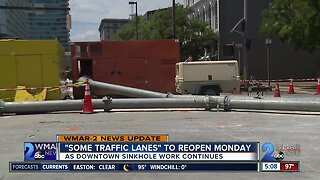 'Some traffic lanes' to reopen Monday in Downtown Baltimore