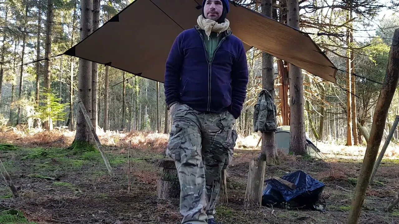 test footage before filming..woodland wildcamping 20th Jan 2022