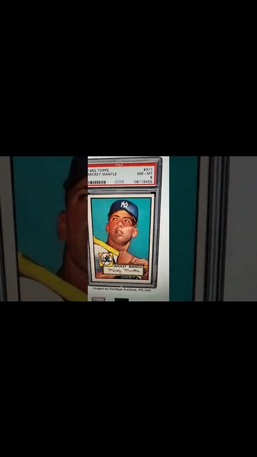 $1,500,000 Mickey Mantle Baseball Card! #shorts #sportscards