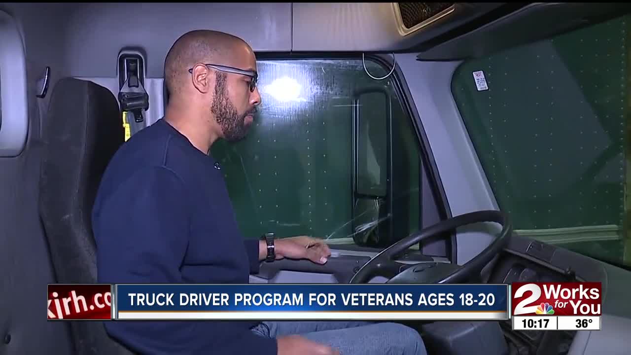 Truck driver program for veterans ages 18-20