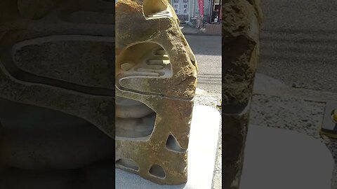 Marble run made in stone in Japan