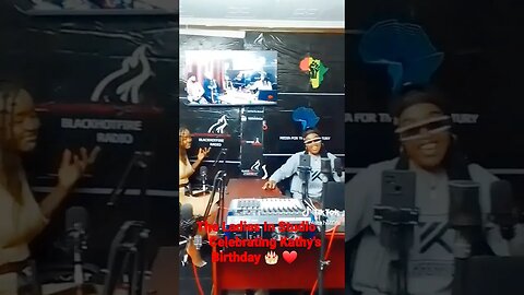 Celebrating Kathy's Birthday 🎂 💖 ❤ In The Studio 🎙 @www.BlackHotFireNetwork.com