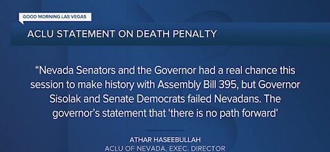 Bill to repeal death penalty in Nevada appears to be dead