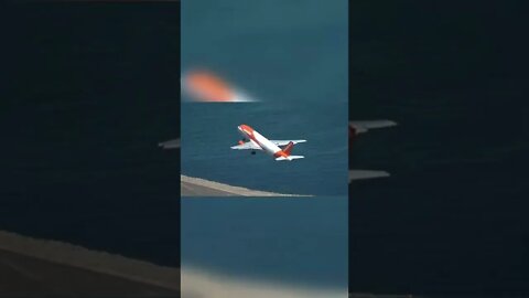 easyJet at Gibraltar; Land/Depart Multiple Angles #shorts
