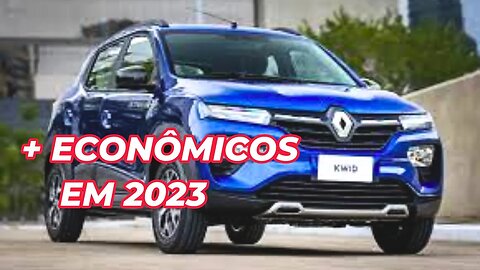 ECONOMIZE DINHEIRO COMPRANDO ESSES CARROS!! VEJA OS 5 MAIS ECONÔMICOS DO BRASIL EM 2023!