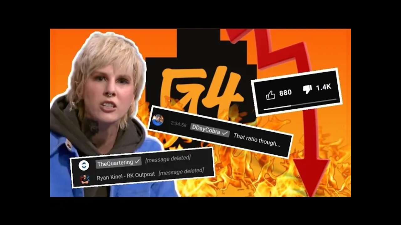 Major DISASTER! G4TV Attacks Fans, Censors Chat Then HIDES Ratio'd Livestream