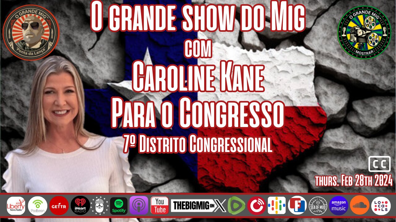 A VOZ DO TEXAS COM CANDIDATA AO CONGRESSO CAROLINE KANE TX-7 |EP223