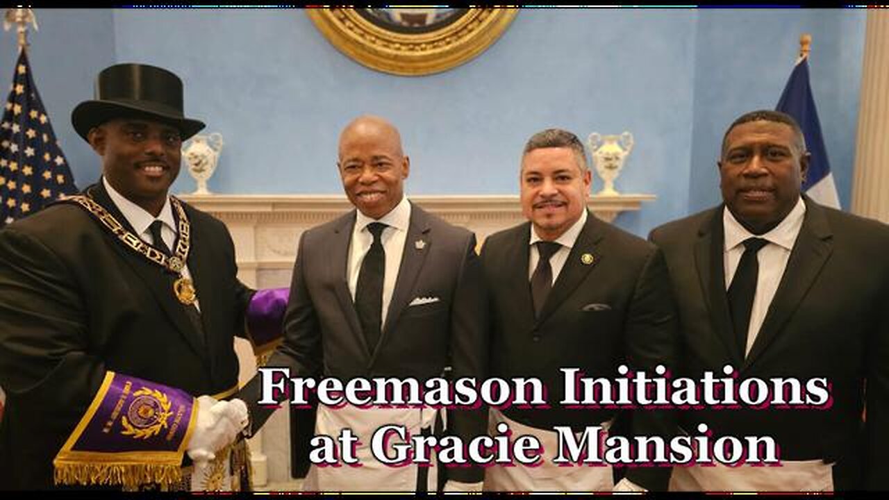 NYC MAYOR ERIC ADAMS IS A FREEMASON AND INITIATIONS AT GRACIE MANSION