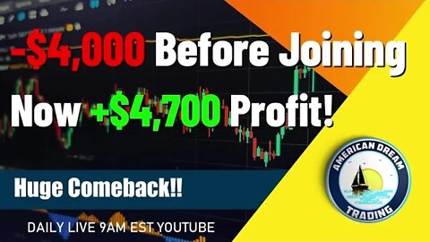 Negative Before Joining Now +$4,700 Profit Stock Market