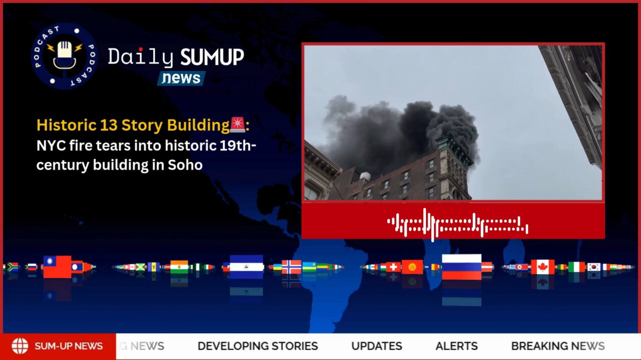 Massive Fire Devastates Historic 19th-Century Building in Soho