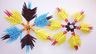 3D origami Snowflakes - How to make Origami Christmas Snowflake