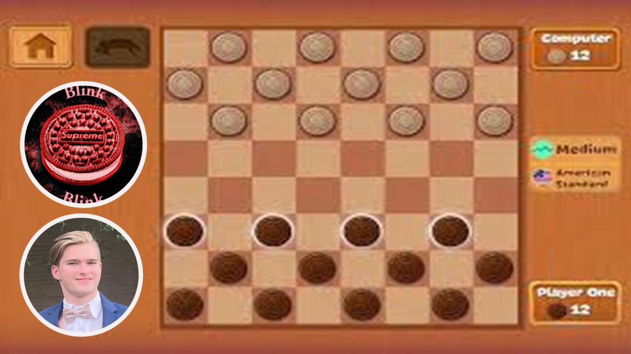 3 professional games of checkers