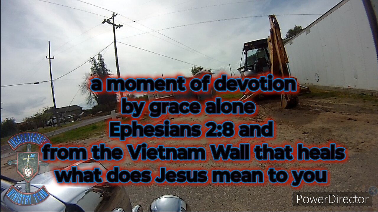 by grace alone Ephesians 2:8 and from the Wall that heals and what does Jesus mean to you