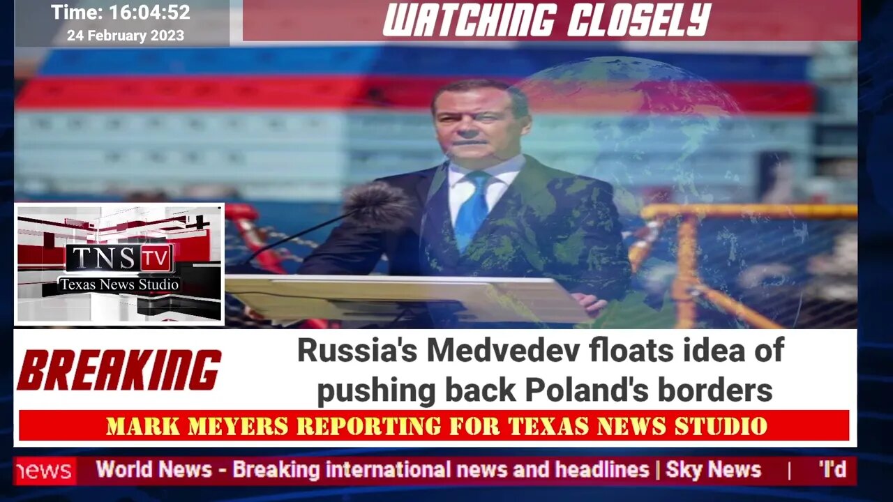 Russia's Medvedev floats idea of pushing back Poland's borders