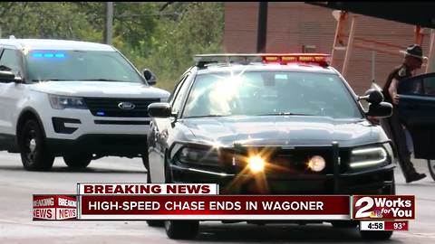 High-Speed chase ends in Wagoner