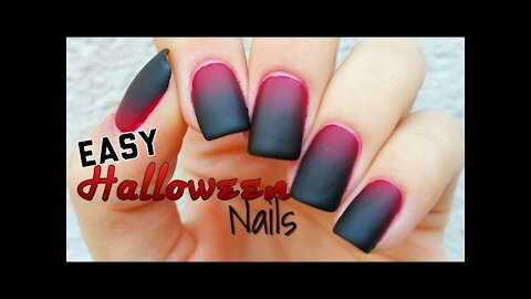 Easy Halloween Nail Art