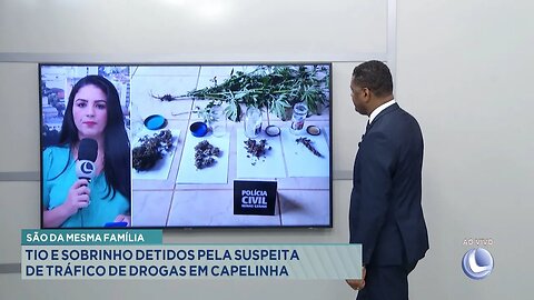 São da Mesma Família: Tio e Sobrinho Detidos pela Suspeita de Tráfico de Drogas em Capelinha.