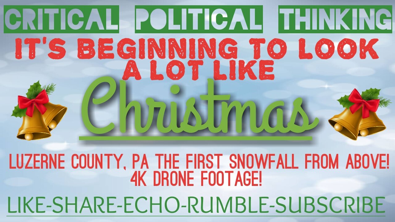 Merry Christmas! 1st Snowfall Drone Footage From Above Luzerne County PA A Holiday Special Release!