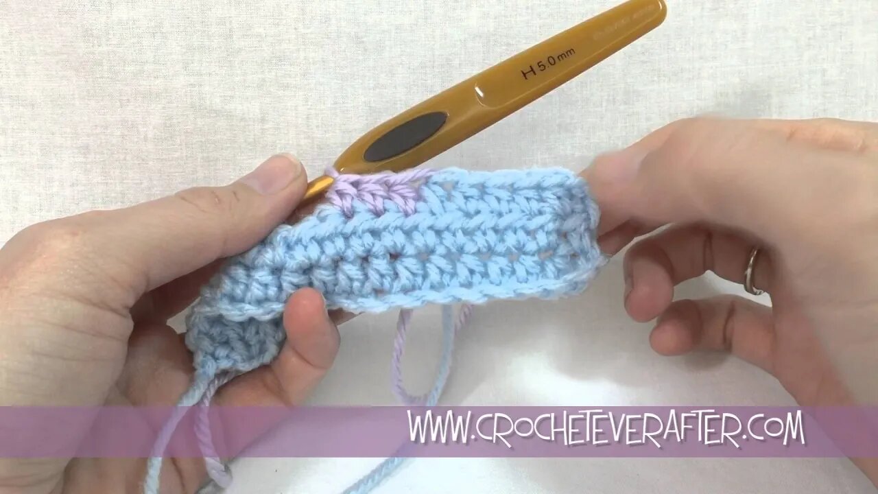 How To Change Color In Half Double Crochet