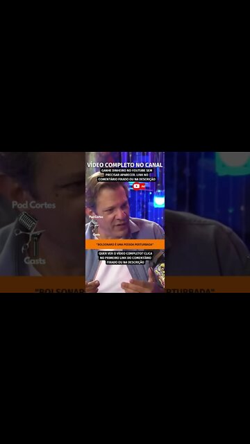 HADDAD EXPLANA BOLSONARO #shorts #bolsonaro #haddad #fernandohaddad #eleições2022