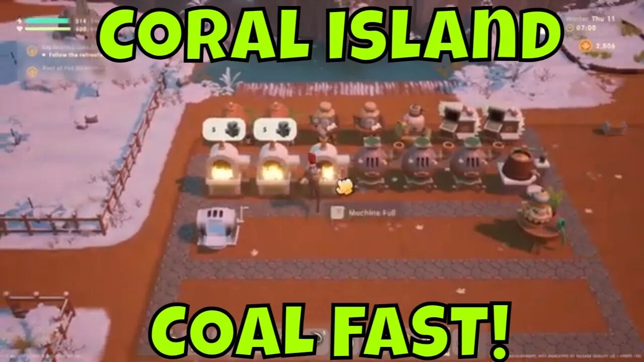 Coral Island Get Coal Fast!