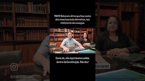Bolsonaro agradece o povo brasileiro!