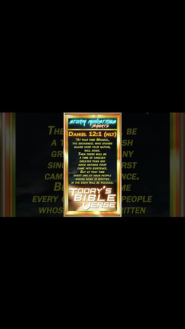 The Archangel's Anthem: Daniel 12:1 Inspires National Michael Day!