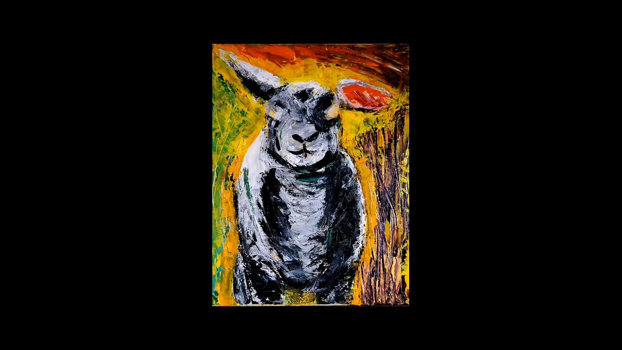 LAMB WORK-IN-PROGRESS 🐑 #kimartist #kimartistshorts #art #originalart #painting #paletteknife