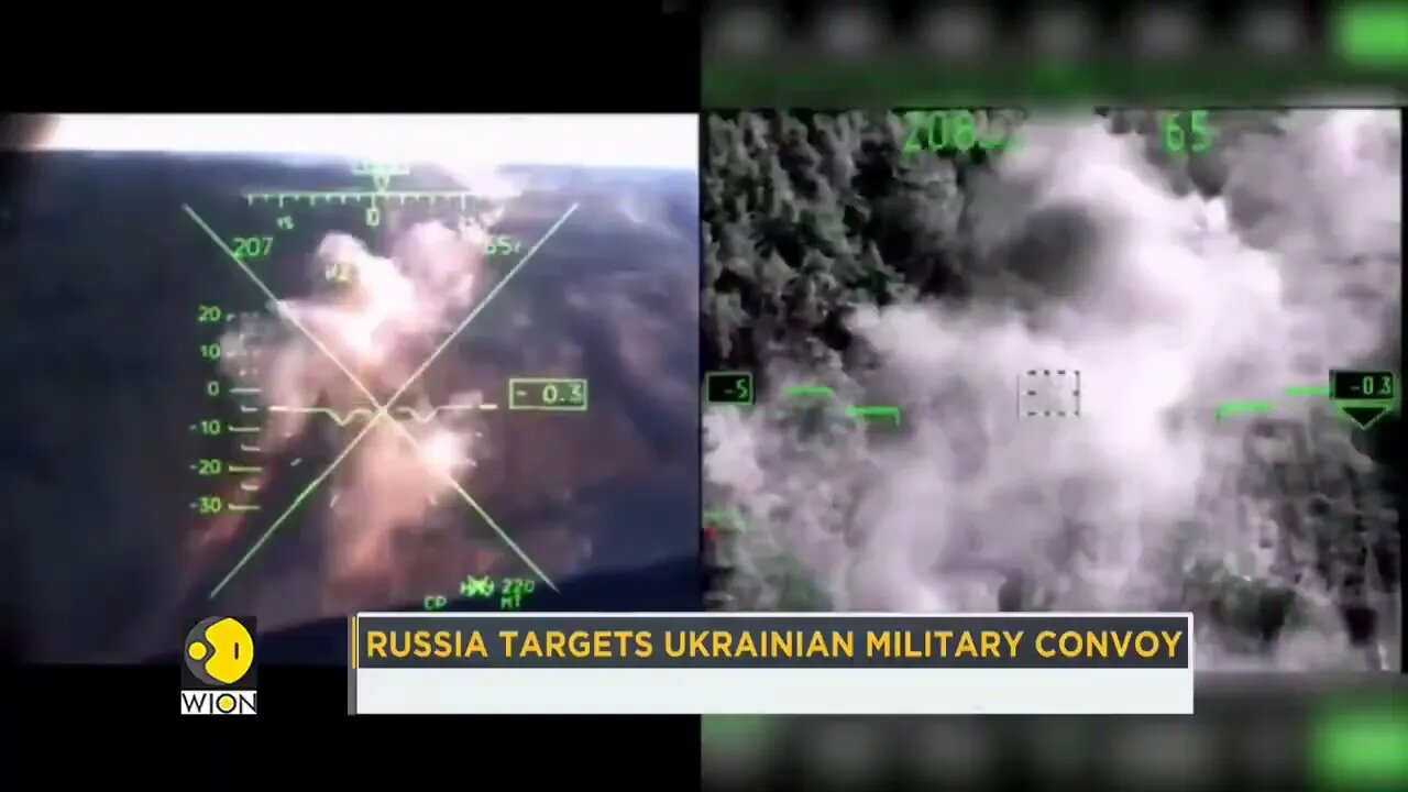 Russia releases video of airstrikes, Ukrainian combat vehicles targeted Russia Ukraine conflict