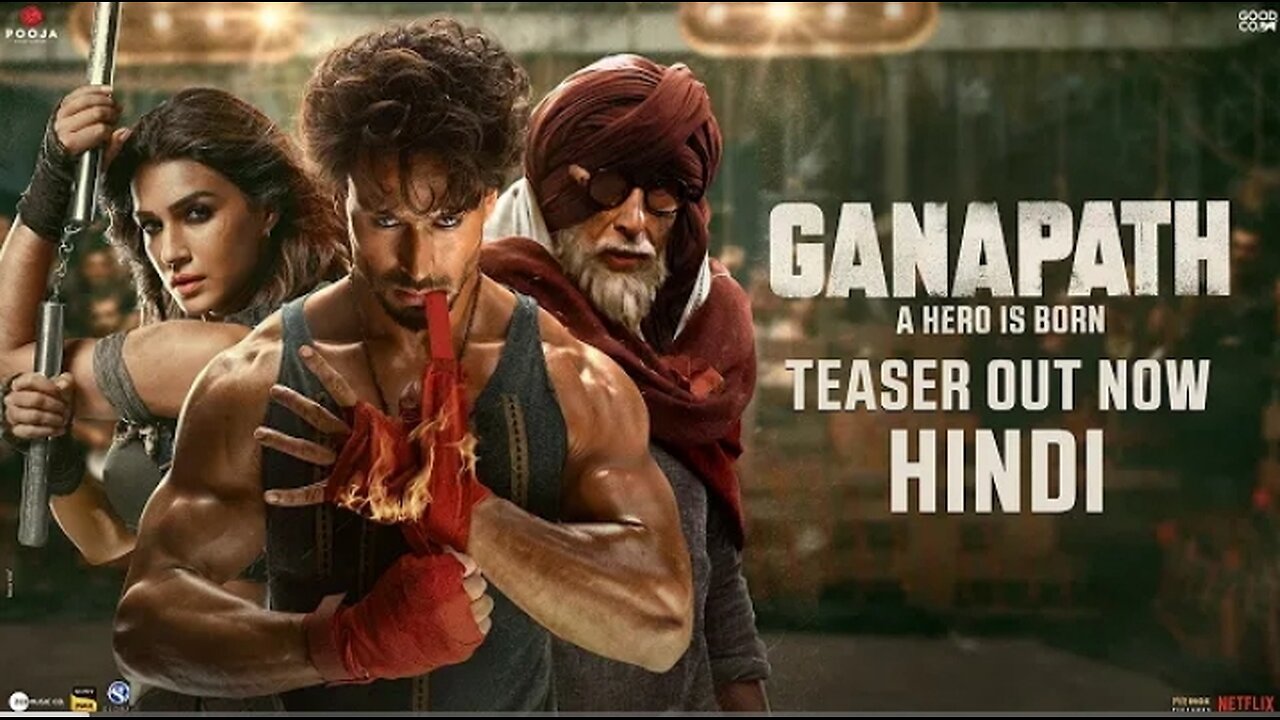 GANAPATH | Hindi Teaser | Amitabh B, Tiger S, Kriti S❘ Vikas B, Jackky B | 20th Oct' 23