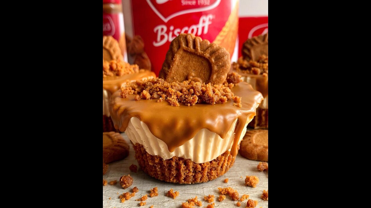 MINI BISCOFF CHEESECAKES