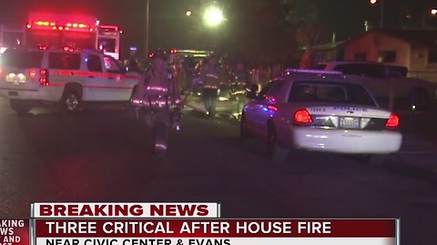 3 people critical after North Las Vegas house fire