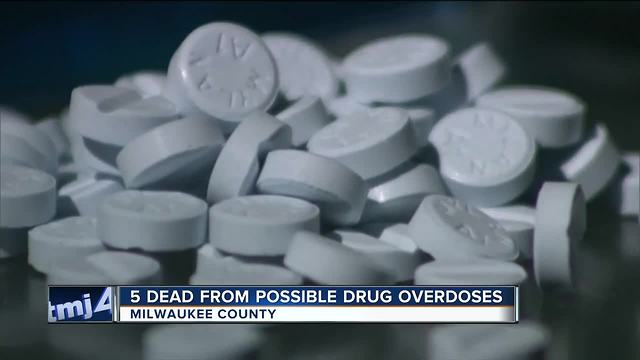 Milwaukee County Medical Examiner responds to 5 suspected overdose deaths Saturday