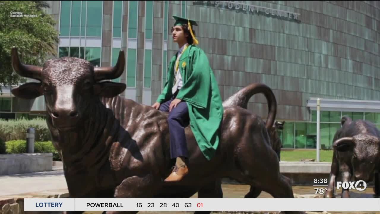 Seventeen year old graduates from USF