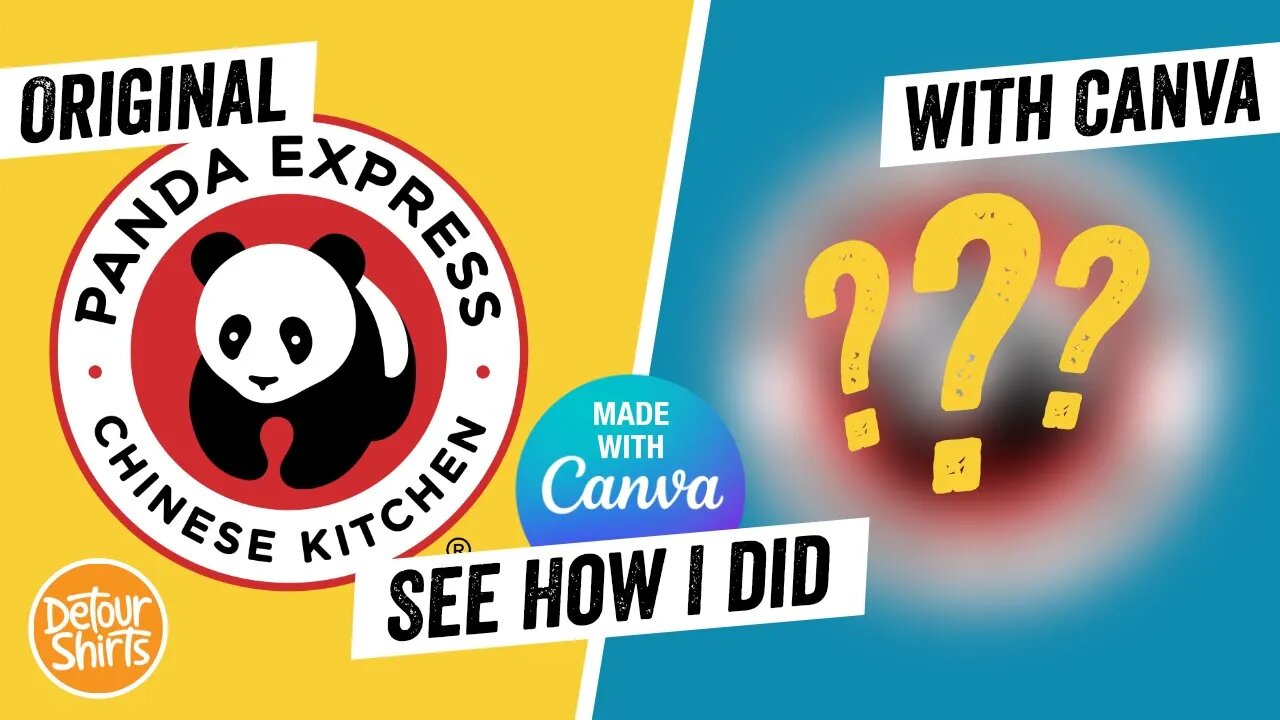 Easy Graphic Design Tutorial: Creating a Logo Like the Panda Express Logo with Canva.