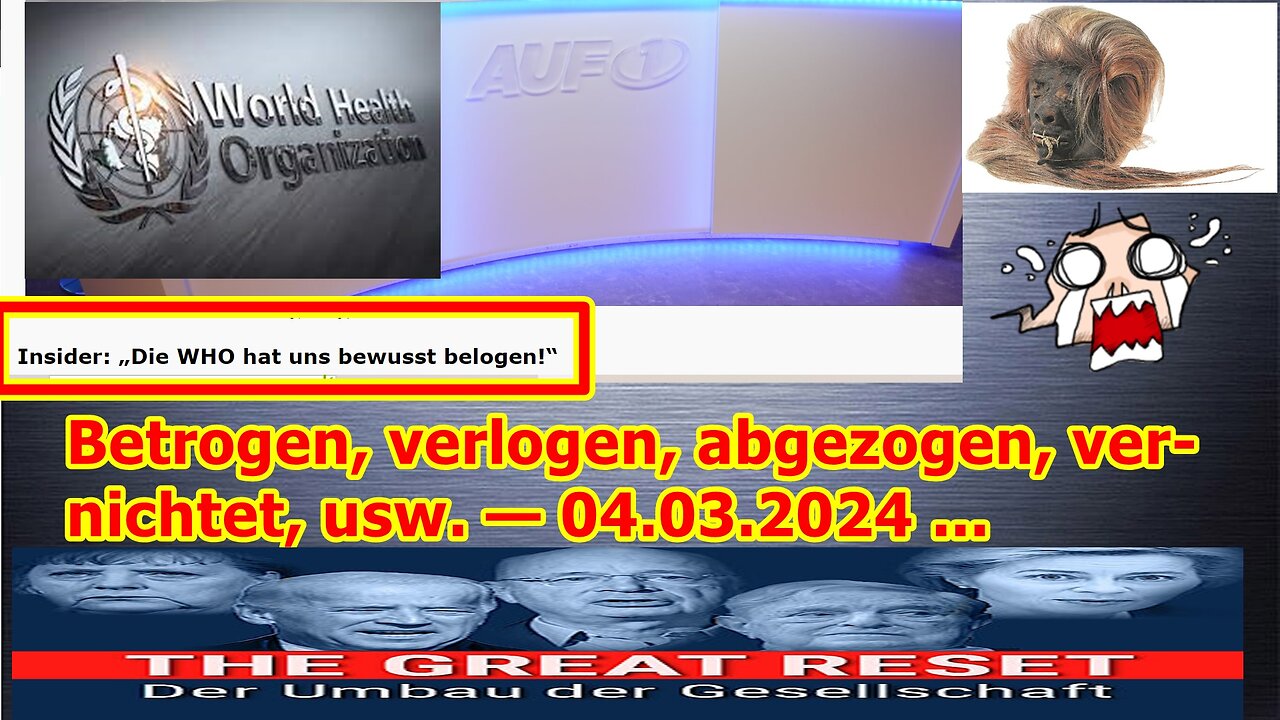 Betrogen, verlogen, abgezogen, vernichtet, usw. — 04.03.2024 ...