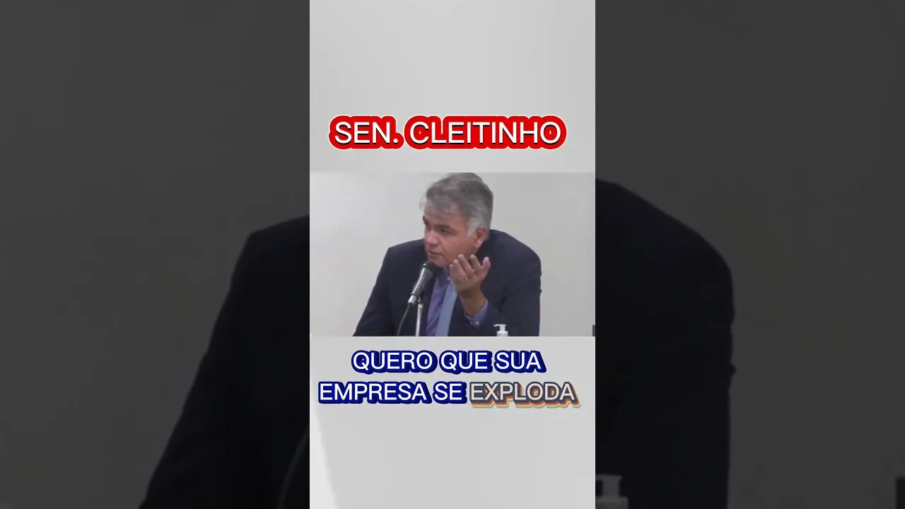 Cleitinho fala na cara de empresário que não tem m3do