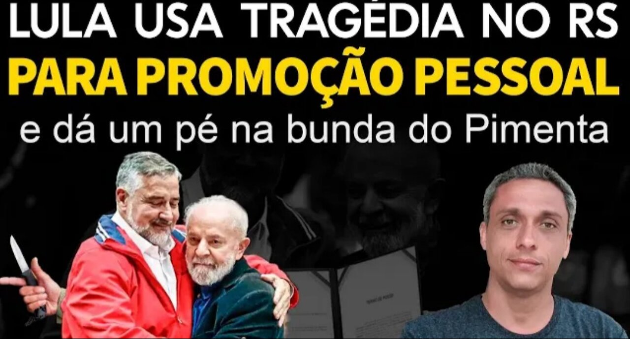 4 x 4 Pain in Pimenta's ass and use of the tragedy in RS for personal promotion