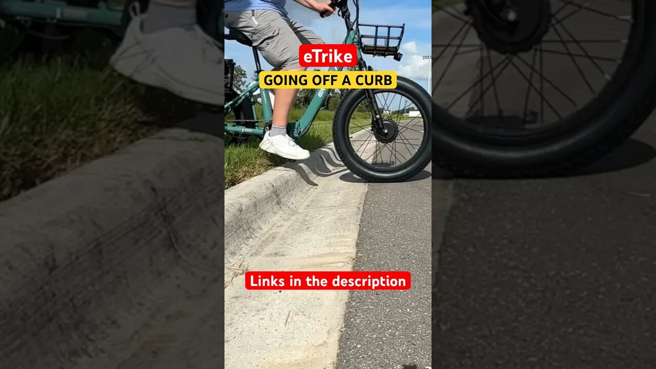 eTrike Going OFF Curb #etrike #ebike #electricbike