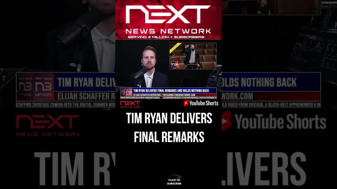 Tim Ryan Delivers Final Remarks and Holds Nothing Back #shorts