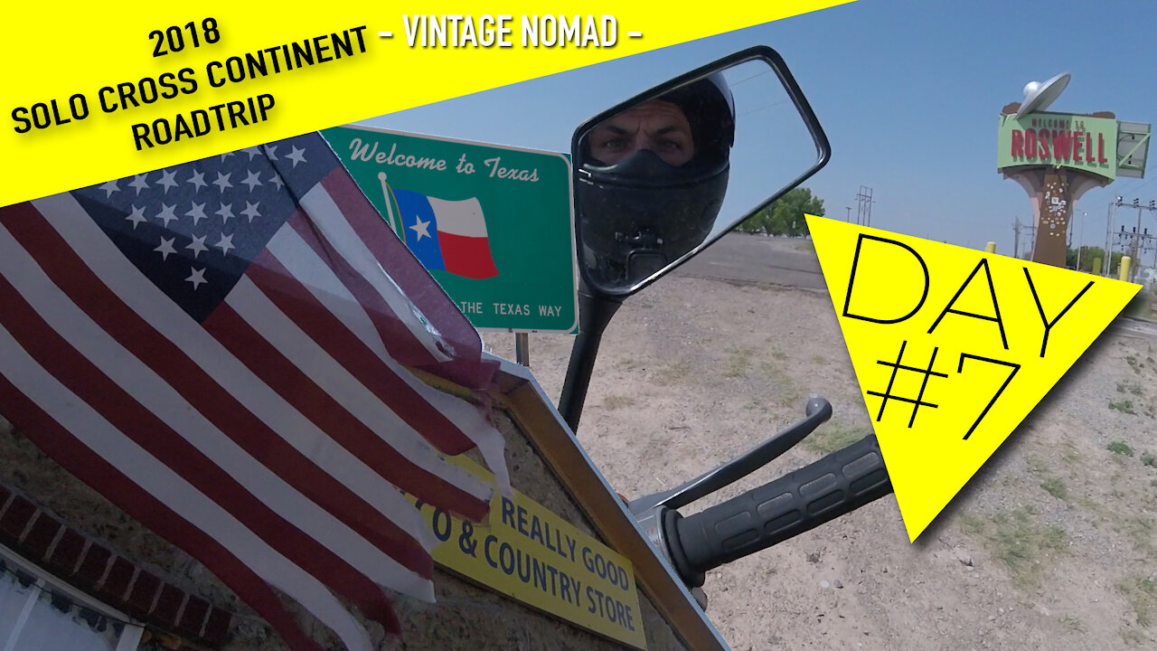 Crossing into the Lone Star State! Texas is HUGE❗- Day 7 - Solo Cross-Continent Motorcycle Road Trip