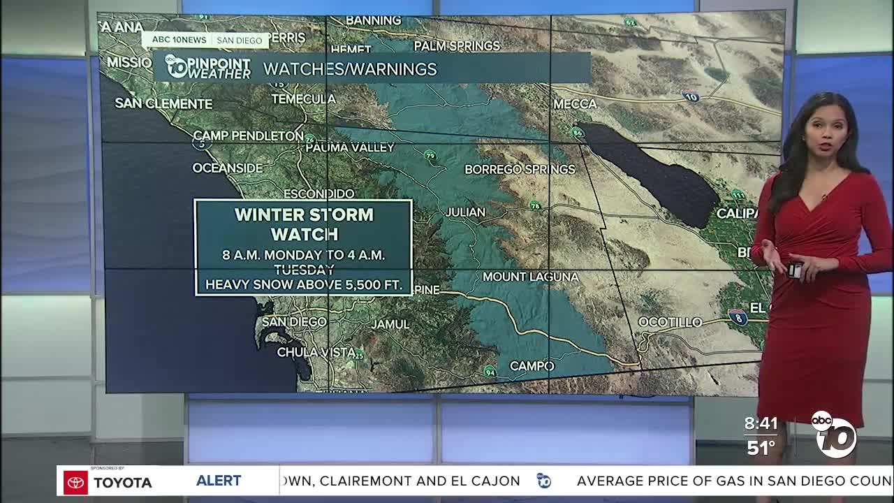 ABC 10News Pinpoint Weather for Sat. Dec. 26, 2020