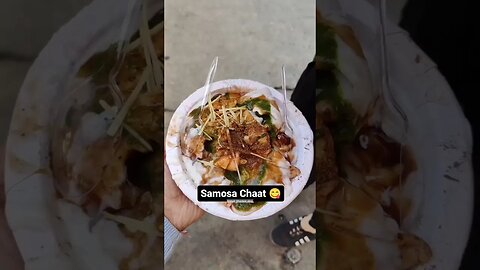 Samosa Chaat 😋 #foodvlog #food #vlogs