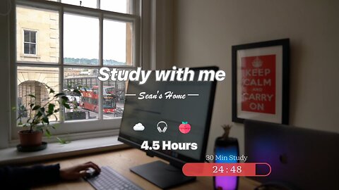 4.5-Hour Study with Me | Pomodoro, Lofi | Day 7