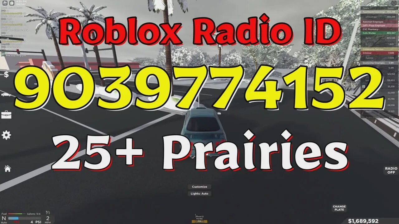 Prairies Roblox Radio Codes/IDs