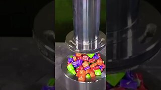 hydraulic press relaxing candy😱😳 #shorts #viral #hydraulicpress