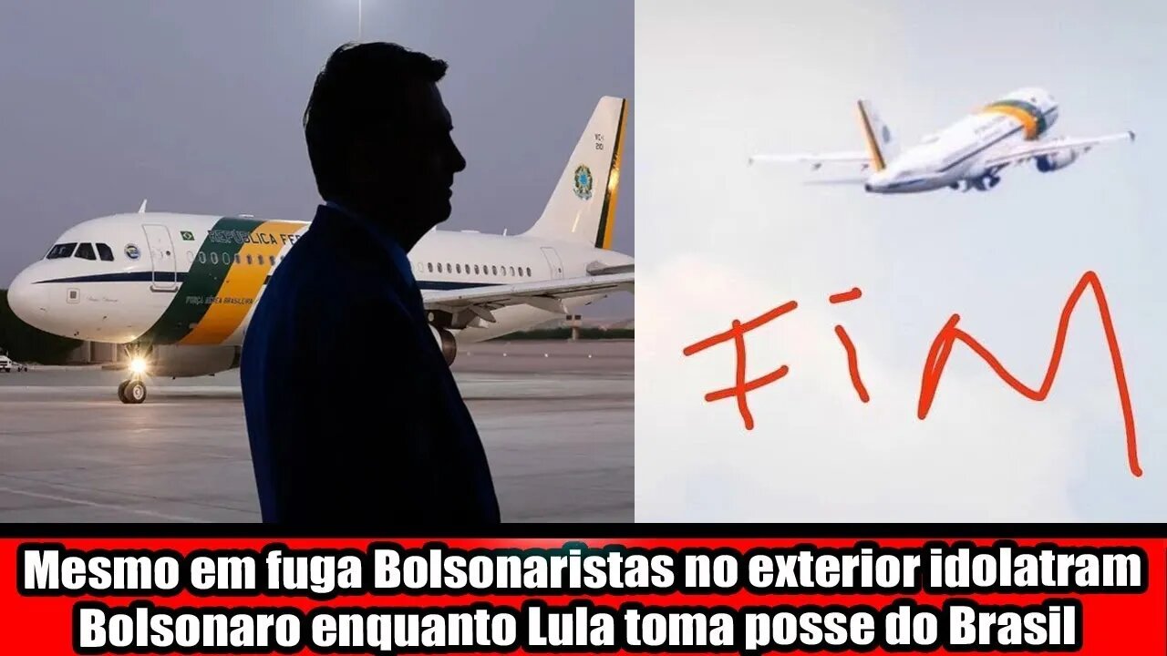 MESMO EM FUGA BOLSONARISTAS NO EXTERIOR IDOLATRAM BOLSONARO ENQUANTO LULA TOMA POSSE DO BRASIL 2