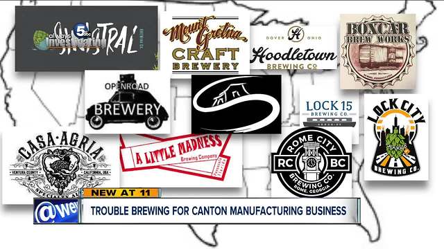 Breweries across the country out thousands of dollars from Canton brewery supply company