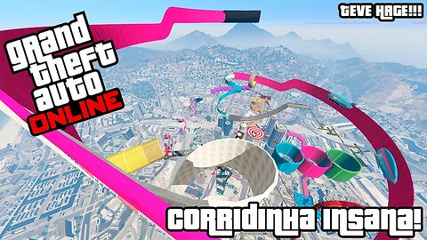 GTA V ONLINE (PC) CORRINHA INSANA E TEVE HAGE NA CORRIDA KKKKK