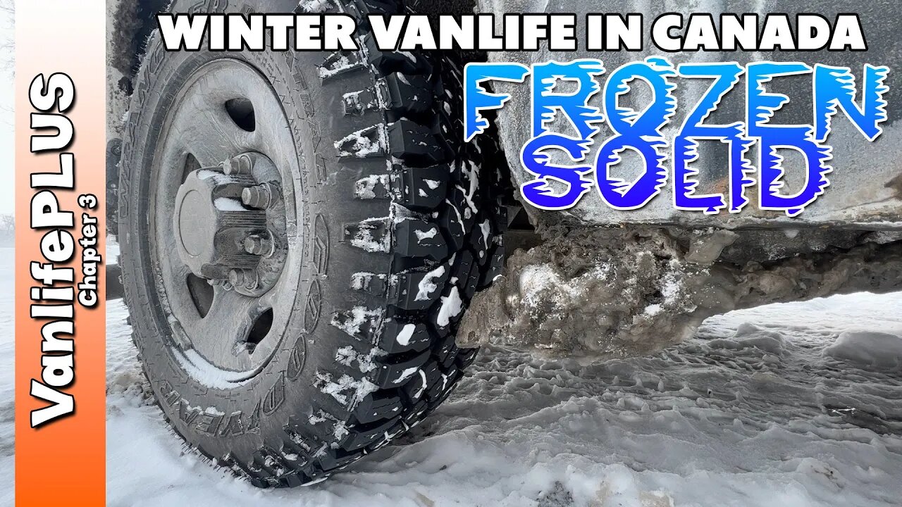 Heater Exhaust COMPLETELY FROZE - Winter Vanlife in Canada